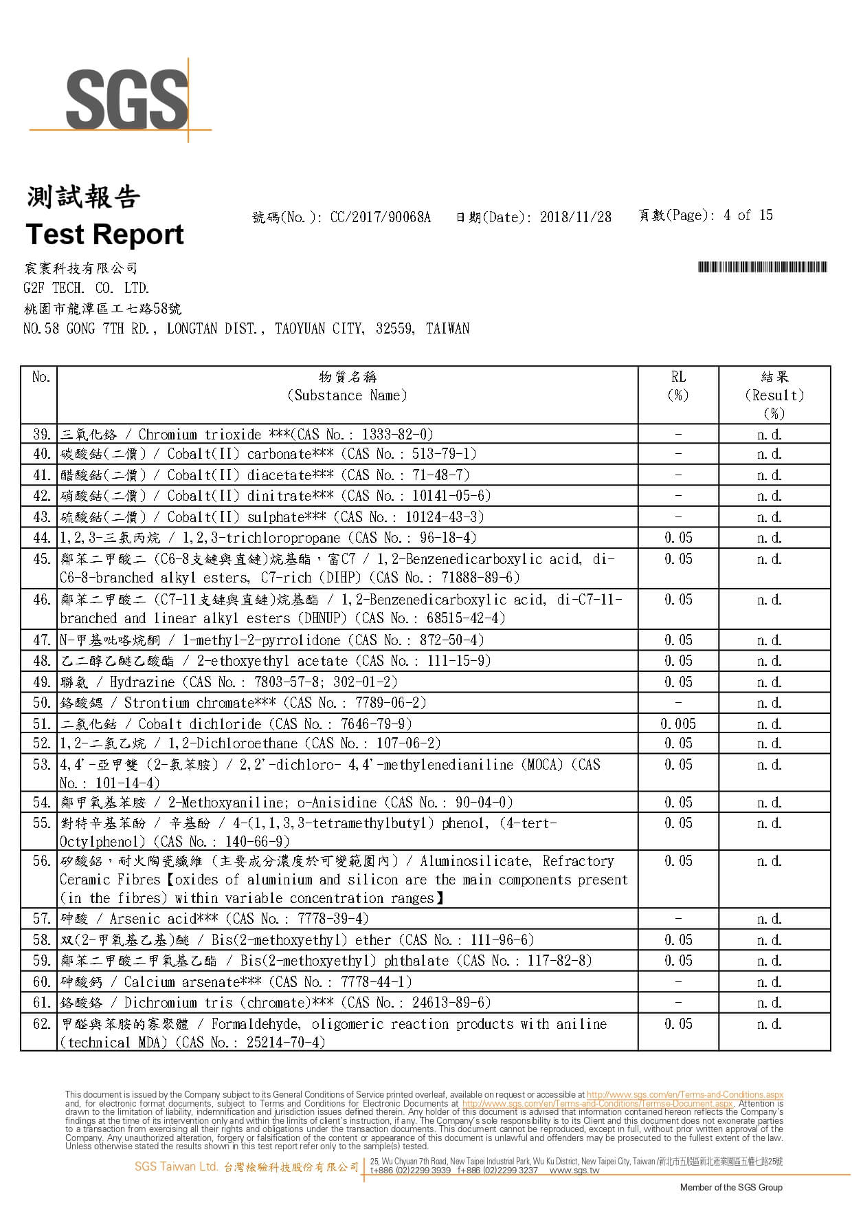 宸寰,SGS認證