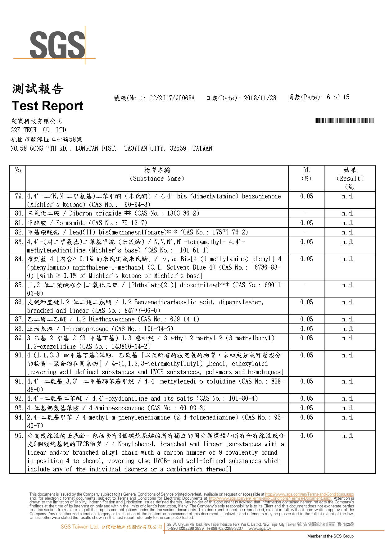 宸寰,SGS認證