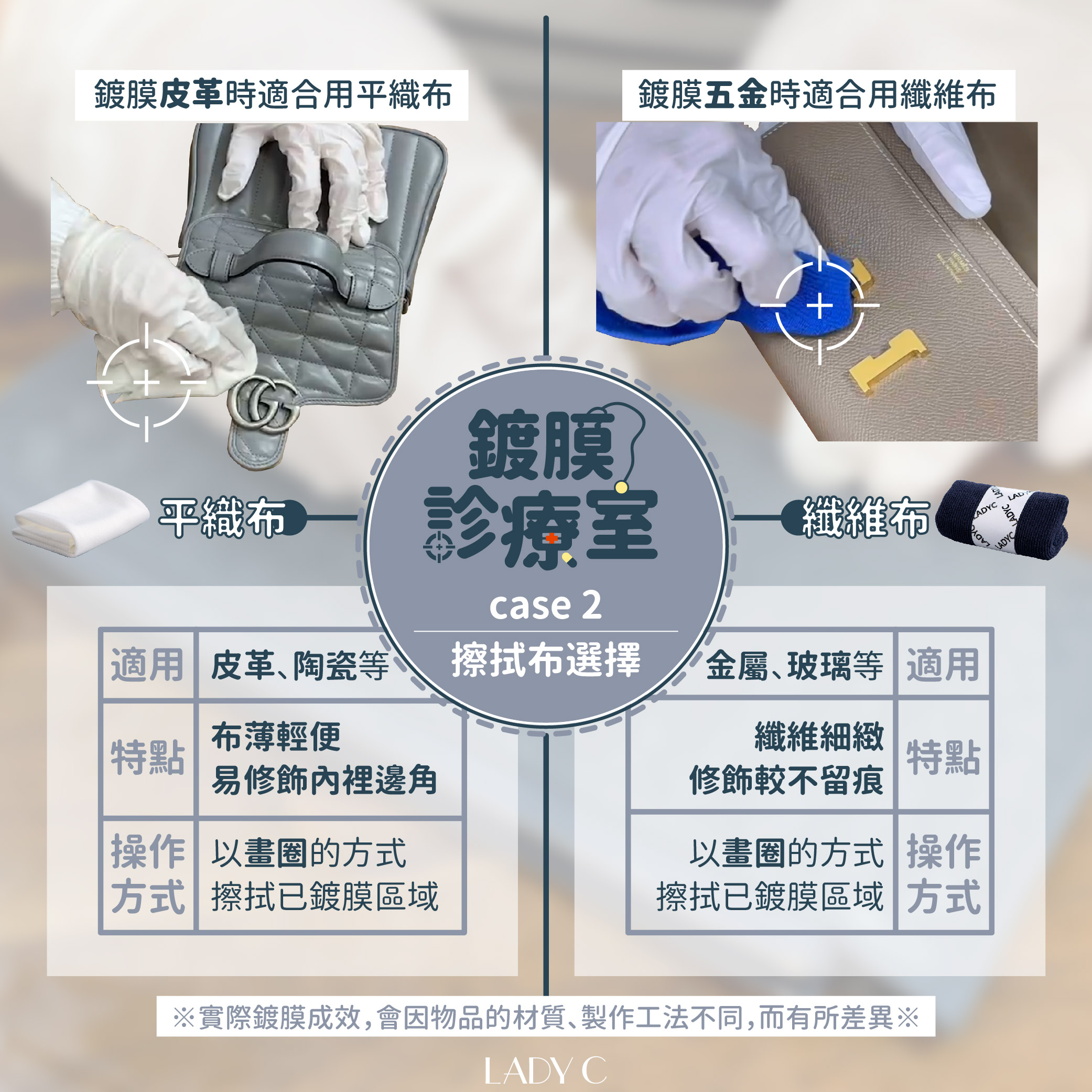 鍍膜,LadyC,擦拭布