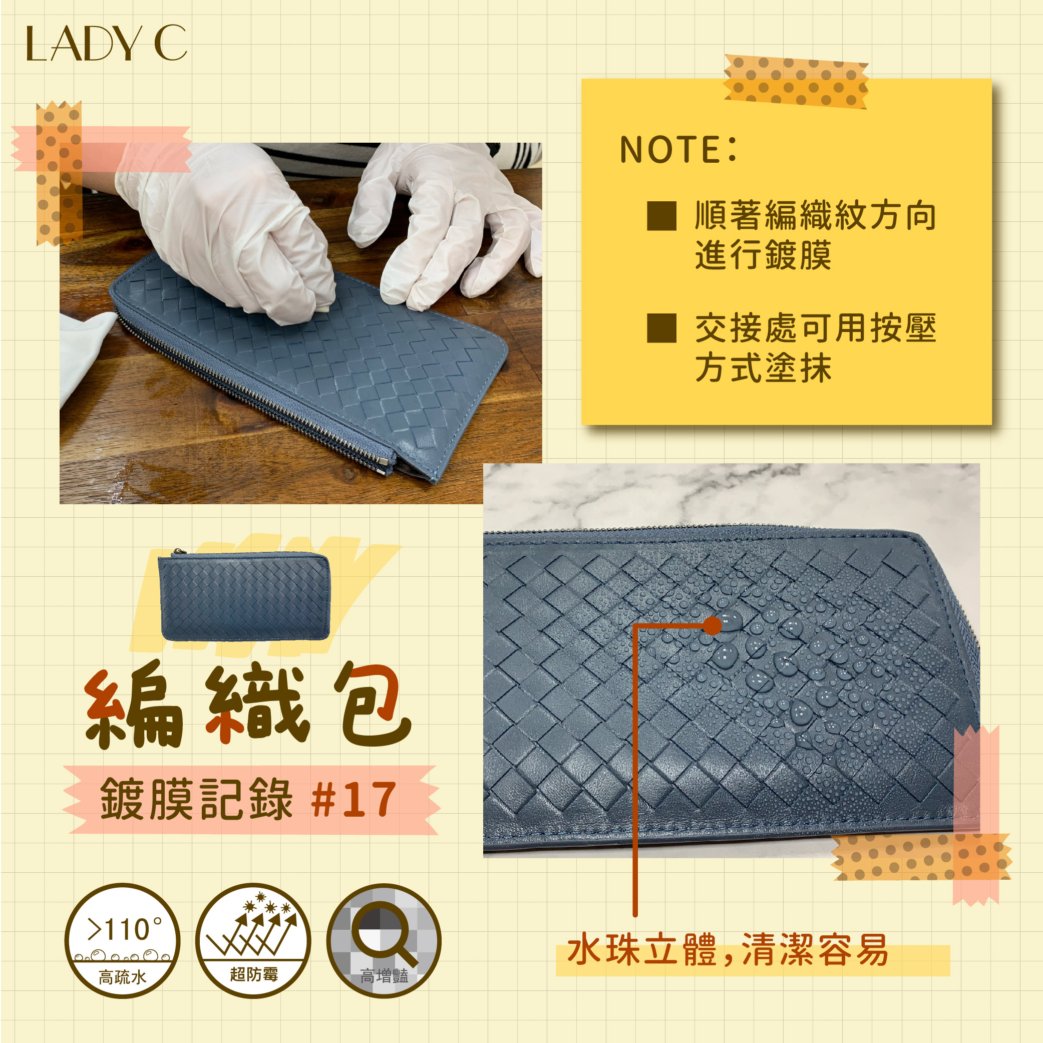 鍍膜記錄,皮革鍍膜,編織包