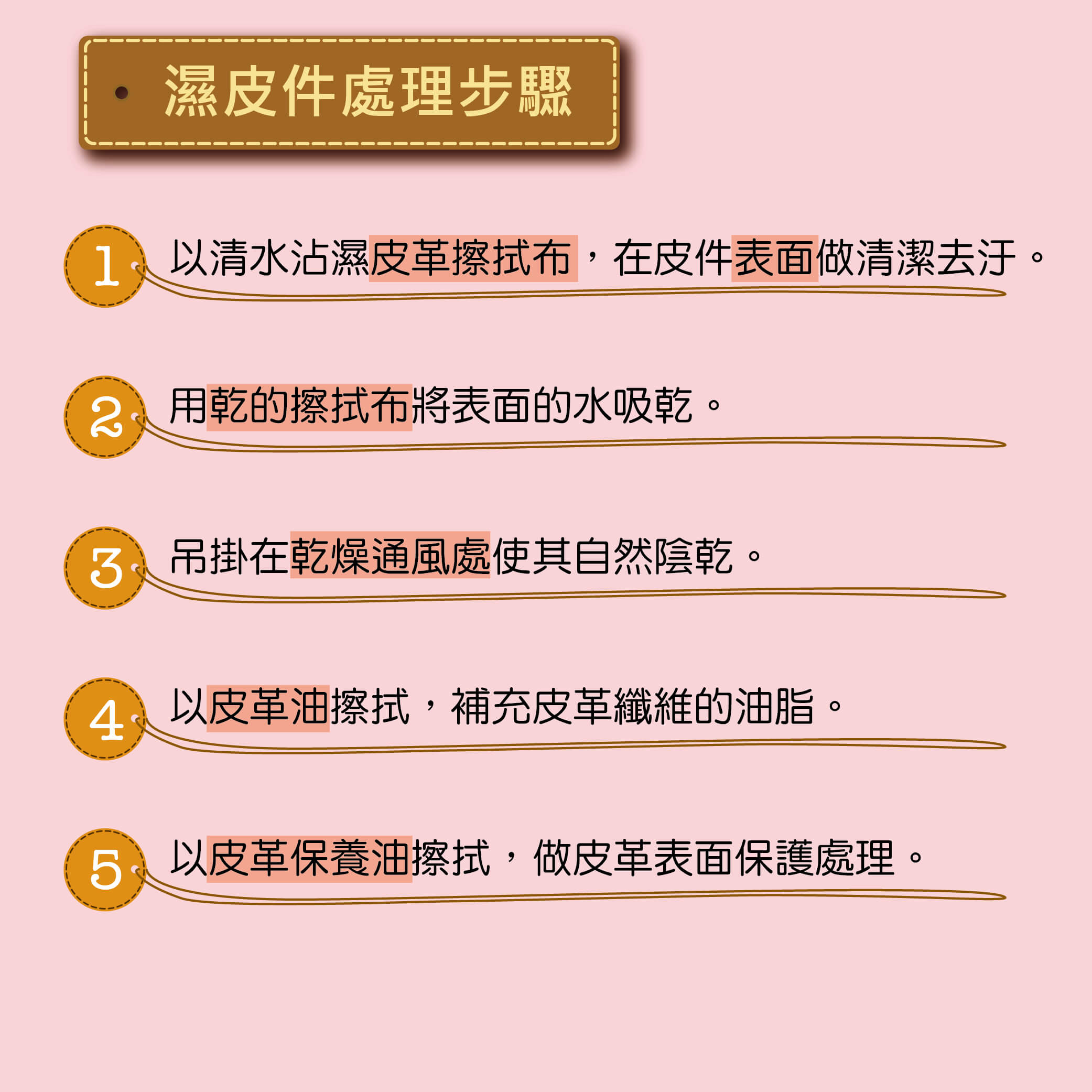 皮革保養,皮革碰水,冷知識